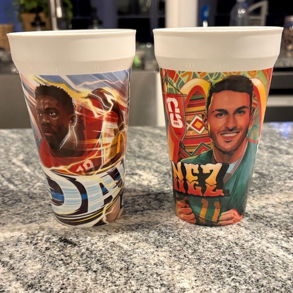 2 Brand New FIFA special edition McDonald’s cups